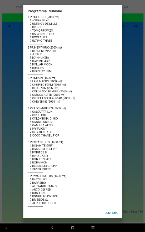 Programma Riunione
